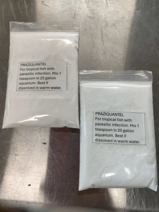 ๐ Praziquantel Aquarium Medication โ 1 oz (Food-Dose Dewormer for Fish & Natural Tanks)