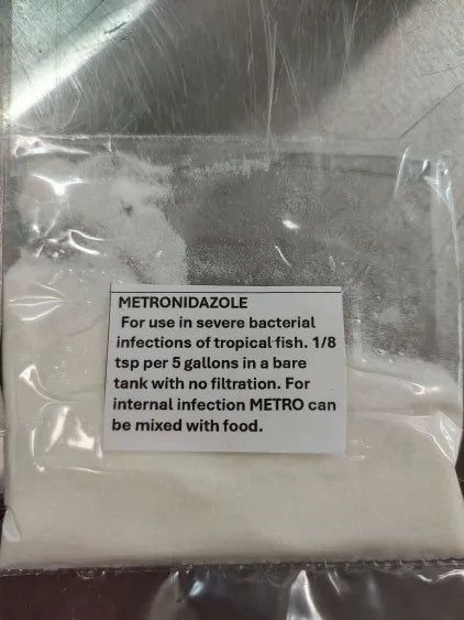 π Metronidazole Aquarium Medication β 1 oz (Food-Dose Only Treatment for Bacterial infection