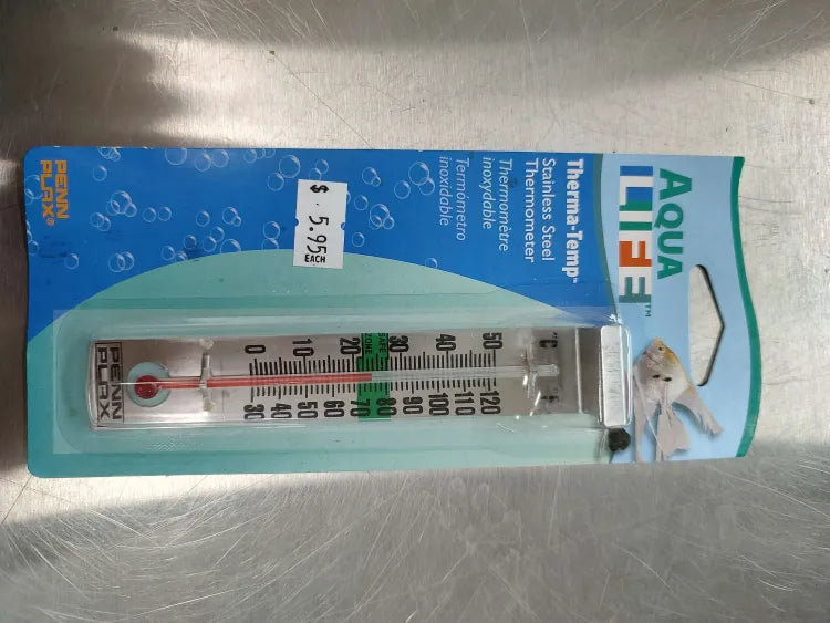 🌡️ Rim-Mounted Aquarium Thermometer – Easy-View Clip-On Temperature Reader