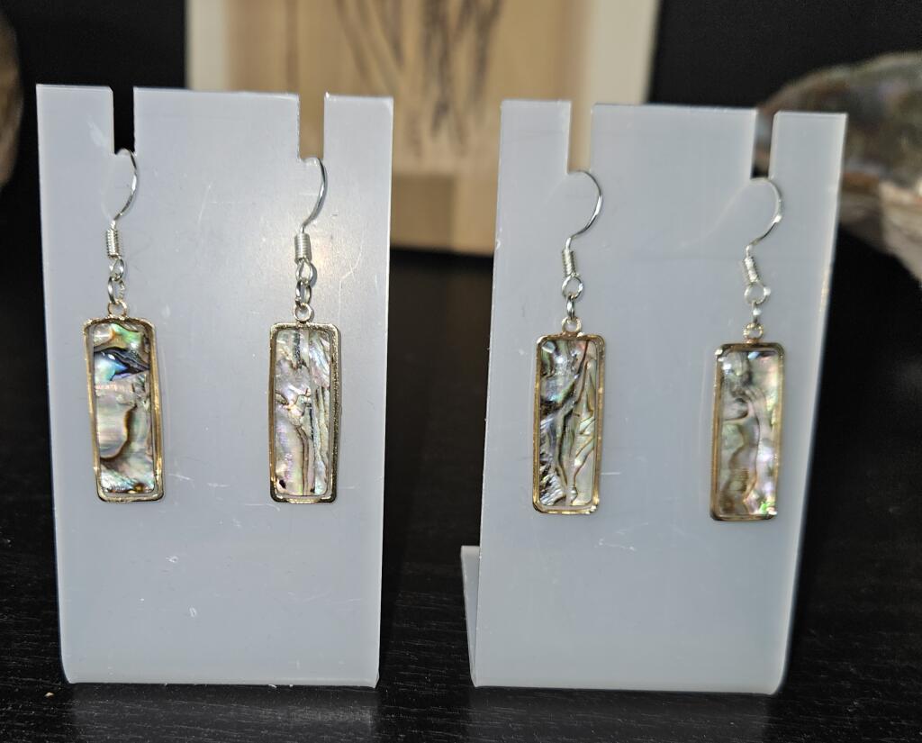 Bobbies' Jewels Handmade Abalone Shell Earrings (Short)