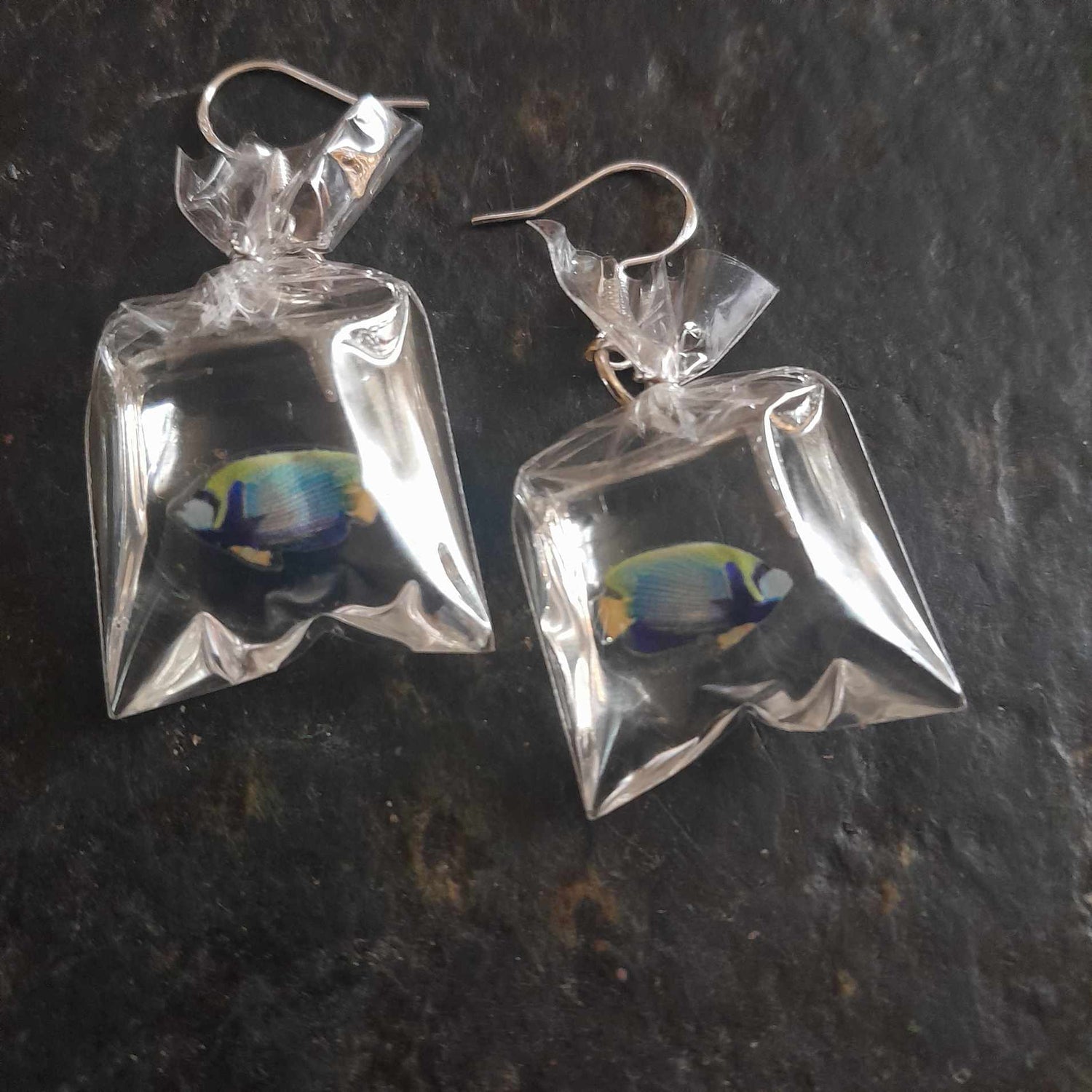 Bobbies' Jewels Handmade Fish in Bags Earrings