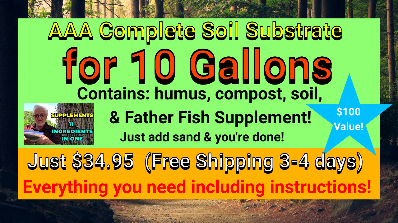 AAA Complete Substrate for 10 gallon tank. This item will ship with plants.