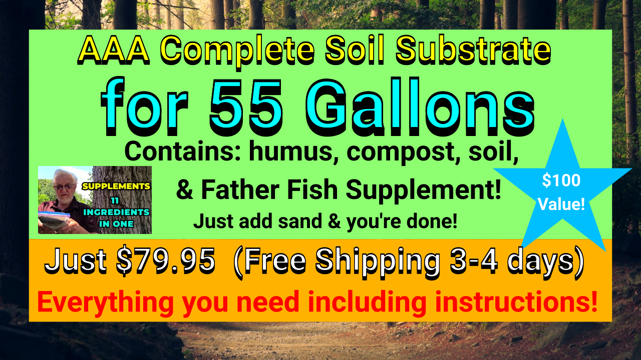 AAA complete SOIL for 55 gallon tank. (soil does not ship with plants)