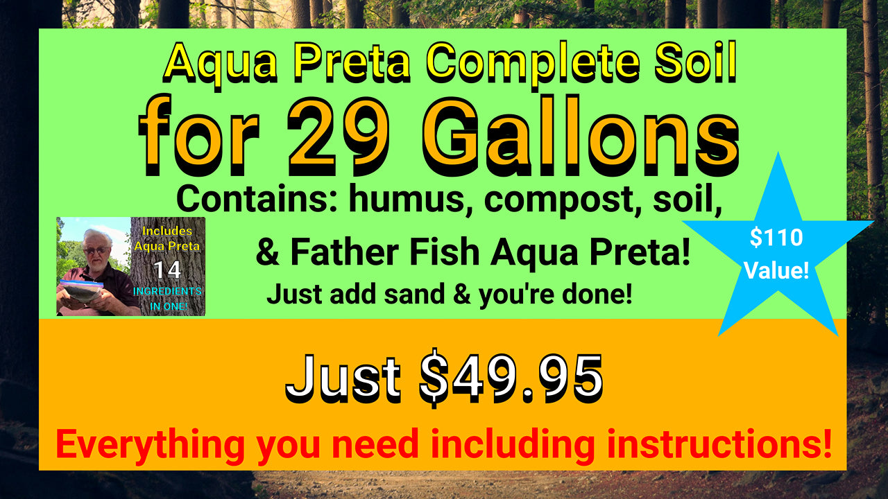 AAA Aqua Preta Complete Soil for up to 29 gallon (Soil does not ship with plants)