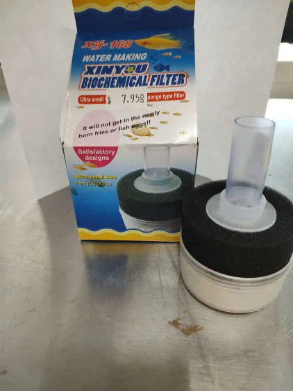Extra Small Sponge Filter – Nano & Fry Tank Filtration – Father Fish ...